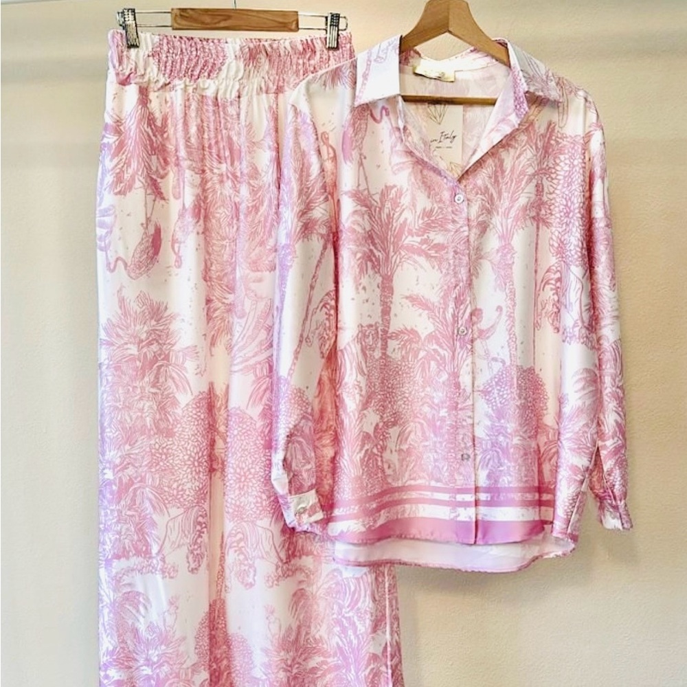 MILANO Pink Patterned Women's Set